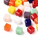 Opaque Color Faceted Glass Beads(GLAA-E047-02A)-1