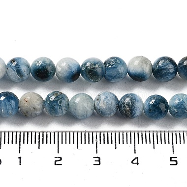 Natural Blue Ice Glacierite Stone Beads Strands(G-G078-A01-01)-5