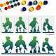 US 1 Set Soldier PET Hollow Out Drawing Painting Stencils(DIY-MA0004-39)-1