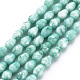 Opaque Baking Painted Glass Beads Strands(EGLA-N006-007A)-1