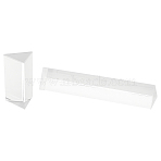 2Pcs 2 Style  Glass Triple Prism, Triangle, Lab Supplies, Clear, 1pc/style(GLAA-GA0001-16)