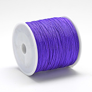 Nylon Thread, Chinese Knotting Cord, Mauve, 1mm, about 284.33 yards(260m)/roll(NWIR-Q009A-676)