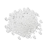 Transparent Glass Beads, Bicone, Clear, 4x4x3.5mm, Hole: 1mm, 720pcs/bag(GGLA-Z004-05W)