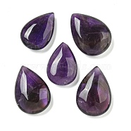 Natural Amethyst Beads, No Hole/Undrilled, Teardrop, 20~23x14~16x6~7.5mm(G-Q191-02A)