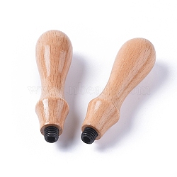 Beech Wood Handles, For Retro Vintage Wax Seal Stamp, BurlyWood, 80.5x22.5mm(TOOL-WH0080-96)