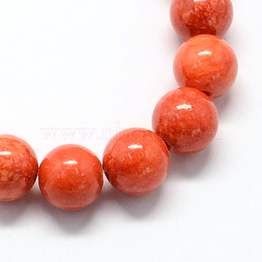 Natural Dyed Yellow Jade Gemstone Bead Strands(G-R271-4mm-Y20)-2