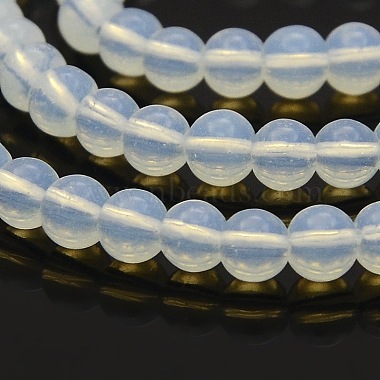 4mm Gainsboro Round Opal Beads