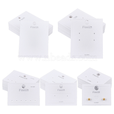 White Word Paper Earring Display Cards