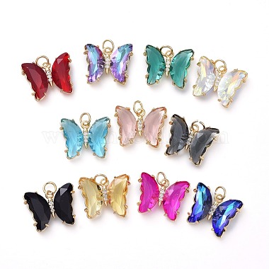 Mixed Color Butterfly Pendants