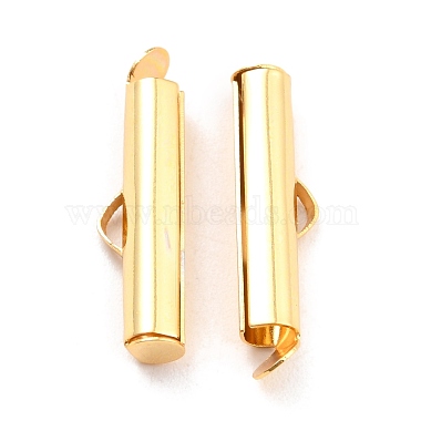 Real 18K Gold Plated 304 Stainless Steel Slider End Caps