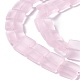 Transparent Frosted Glass Beads Strands(FGLA-S001-01C)-3