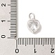 925 Sterling Silver Cubic Zirconia Heart Charms with Jump Rings(FIND-U013-10S-05)-3