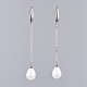 Shell Pearl Dangle Earrings(EJEW-JE03498)-1