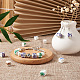 72Pcs 4 Color Handmade Porcelain Ceramic Beads Strands(PORC-FW0001-01)-7