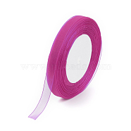 Organza Ribbon, Medium Violet Red, 3/8 inch(10mm), 50yards/roll(45.72m/roll), 10rolls/group, 500yards/group(457.2m/group)(RS10mmY-027)