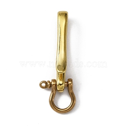 U-Shaped Brass Key Hook Shanckle Clasps, for Wallet Chain, Key Chain Clasp, Pocket Clip, Golden, 75x20x15mm(KK-WH0047-76B-G)