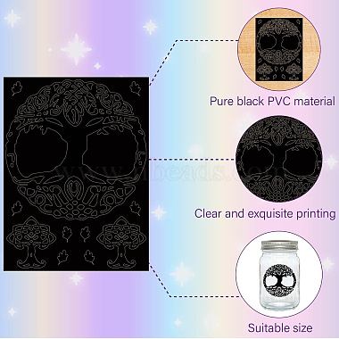 6 Sheets 6 Styles Religion Self-Adhesive PVC Waterproof Picture Stickers(DIY-WH0605-010)-3