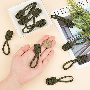 10Pcs Polyester Braided Replacement Zipper Puller Tabs(FIND-GF0003-50A)-3