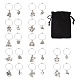 48Pcs 24 Style 12 Constellations Alloy Wine Glass Charms with Rhinestone(AJEW-TAC00002)-1