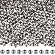 304 Stainless Steel Round Seamed Beads, for Jewelry Craft Making, Stainless Steel Color, 2x2mm, Hole: 0.8mm, 3000pcs/box(STAS-SC0006-95A)