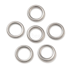 304 Stainless Steel Linking Rings, Ring, Stainless Steel Color, 8x1mm(STAS-F187-51P-8mm-1)