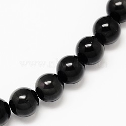 Grade AA Natural Obsidian Round Beads Strands, 8mm, Hole: 1mm, about 49pcs/strand, 15.7 inch(X-G-L275-03-8mm)