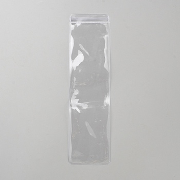 PVC Transparent Resealable Bags, Rectangle, Clear, 26x6.9x0.2cm