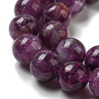 Natural Lepidolite/Purple Mica Stone Beads Strands(G-L590-A01-01)-3