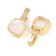 Brass Micro Pave Cubic Zirconia Pendants(KK-C248-03G)-2