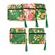 Chinese Style Floral Cloth Jewelry Storage Zipper Pouches(AJEW-D063-01I)-1