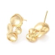 Brass Stud Earring Findigs(KK-F855-25G)-2