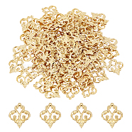 100Pcs 201 Stainless Steel Filigree Joiners Links, Flower, Golden, 15.5x13x1mm, Hole: 3x3.5mm(STAS-DC0011-55)