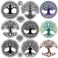 Custom PVC Plastic Clear Stamps, for DIY Scrapbooking, Photo Album Decorative, Cards Making, Stamp Sheets, Film Frame, Tree of Life, 160x110x3mm(DIY-WH0439-0170)