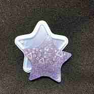 DIY Laser Effect Star Pendant Silicone Molds, Resin Casting Molds, For UV Resin, Epoxy Resin Craft Making, White, Heart Pattern, 83x85x7mm, Hole: 3.5mm, Inner Diameter: 70x70mm(DIY-A034-19A)