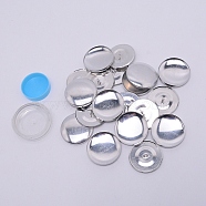 Iron Simple Pressure Bag Machine Tool Kits, Flat round, Blue, 34x9.5mm, Inner Diameter: 32mm(TOOL-WH0021-09D)