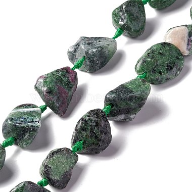Nuggets Ruby in Zoisite Beads