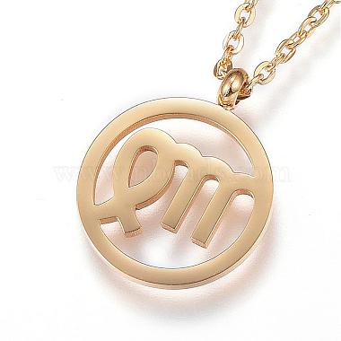304 Stainless Steel Pendant Necklaces(NJEW-N0074-23G)-3