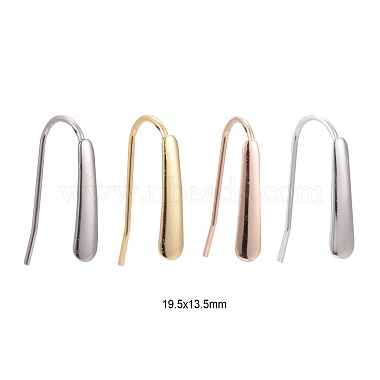 24Pcs 4 Colors 304 Stainless Steel Earring Hooks(STAS-LS0001-05)-2