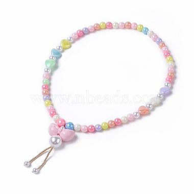 Kids Acrylic Pendant Necklaces(NJEW-JN02615-M)-2
