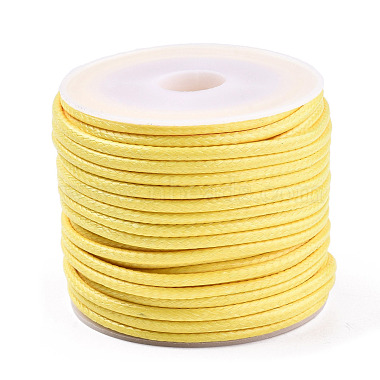 1.5mm Yellow Waxed Polyester Cord Thread & Cord