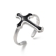 304 Stainless Steel Enamel Cuff Rings(RJEW-M171-27P)-1