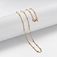 Brass Chain Necklaces(X-MAK-F013-07G)-1