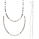 4pcs 4 couleurs ensembles de colliers de perles de verre(NJEW-SZ0001-39)-1