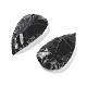 Rough Raw Hammered Natural Black Obsidian Beads(G-H254-03)-2