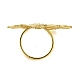 304 Stainless Steel Adjustable Finger Ring for Women(RJEW-H216-03G)-3