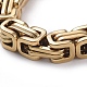 Ion Plating(IP) Unisex 201 Stainless Steel Byzantine Chain Bracelets(BJEW-L637-34C-G)-2