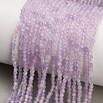 Natural Lavender Amethyst Beads Strands, Faceted, Round, 2mm, Hole: 0.6~0.7mm, about 225~228pcs/strand, 15.35~15.55''(39~39.5cm)(GG-CBA4399-A06-01)
