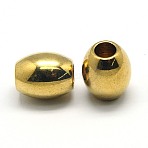 304 Stainless Steel Beads, Ion Plating (IP), Barrel, Golden, 15x13mm, Hole: 5.5mm(STAS-E035-1B)