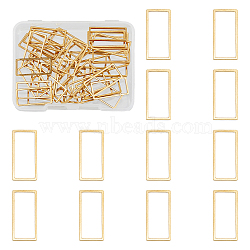 50Pcs 201 Stainless Steel Linking Rings, Rectangle, Golden, 21x10x1mm(STAS-DC0015-16)