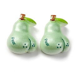 Resin Cabochons, Pear, 23x17x9mm(CRES-Z010-03C)